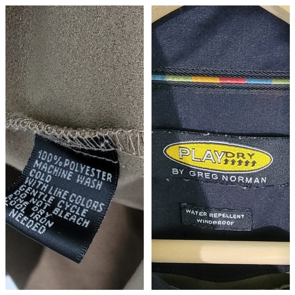 GREG NORMAN Play Dry Men's Gray Water Repellent Windproof Gold Jacket Size XL - Picture 11 of 12